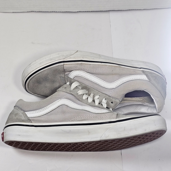 Vans Unisex Off The Wall Gray Casual Shoes Sneakers Size M 7 W 8.5 - Picture 8 of 8